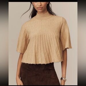 Anthropology Mock-Neck Swing Sweater.